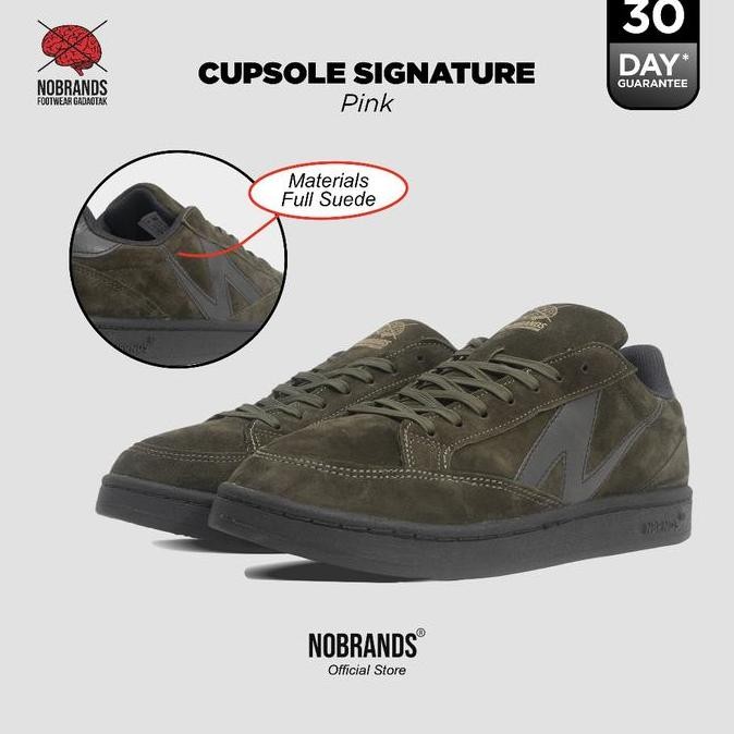 SEPATU NOBRANDS FOOTWEAR SIGNATURE CUPSOLE OLIVE GREEN LOCAL PRIDE SNEAKERS PRIA WANITA CASUAL SHOES