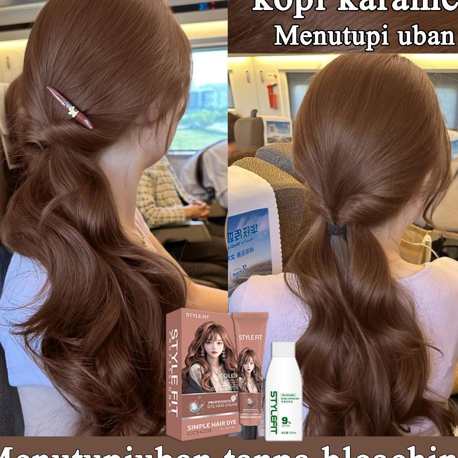 Pengiriman Cepatstyle Fit Cat Rambut Coklat Caramel200Ml Pewarna Rambut Pewarna Rambut Permanen Anti
