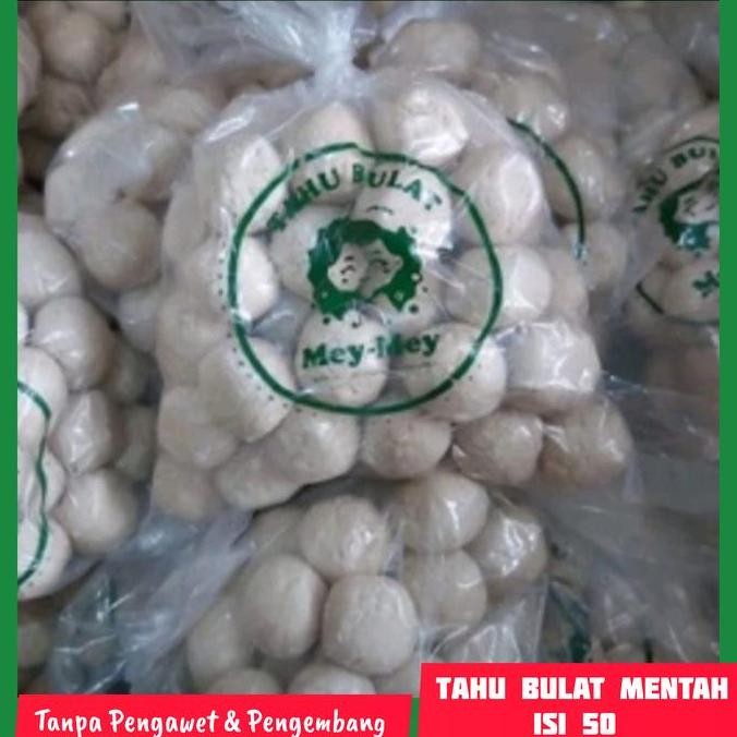 New Tahu Bulat Mentah Isi 50 Khas Tasik Padat Mentul Food Frozen