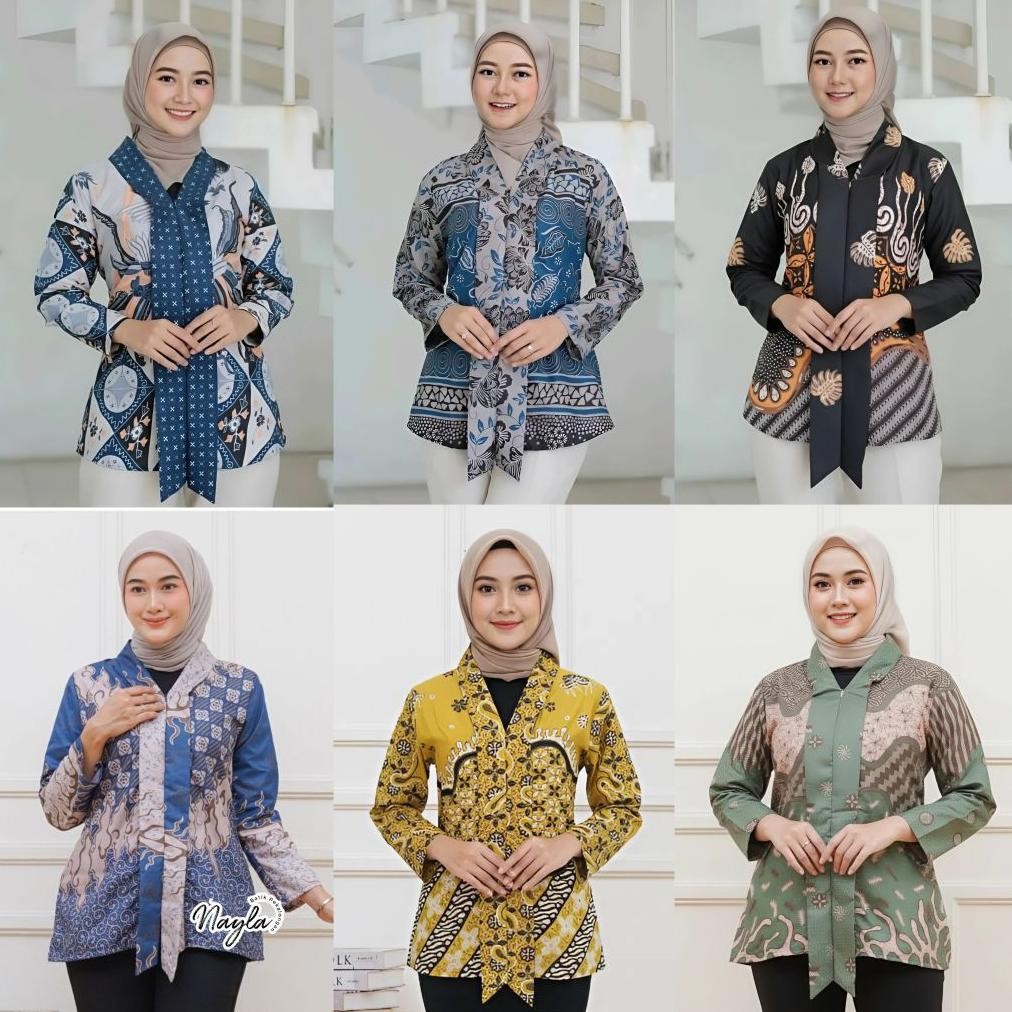 BLOUSE ATASAN BATIK WANITA BLUS BATIK BLARAK PANCAL