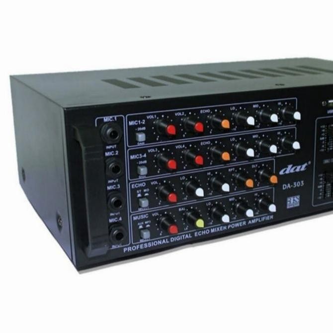 Amplifier Power Mixer Karaoke Dat Da 303 Bergaransi