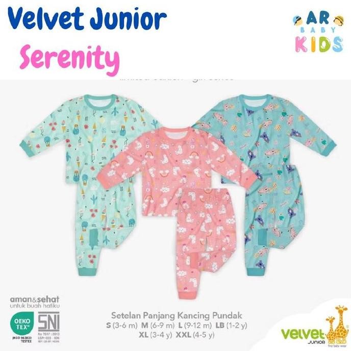 Velvet-Girls Series- Baju Bayi & Anak Panjang dan Celana Panjang Perempuan Fashion