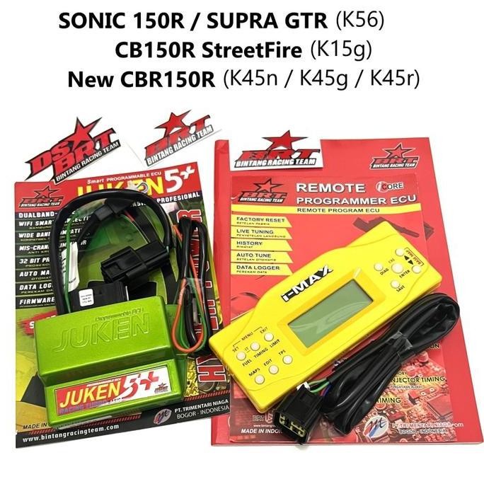 Ecu Juken 5 ++ Plus Plus Brt & Remote Juken Sonic 150R Supra Gtr 150 New Cbr150R Cb 150R Streetfire 