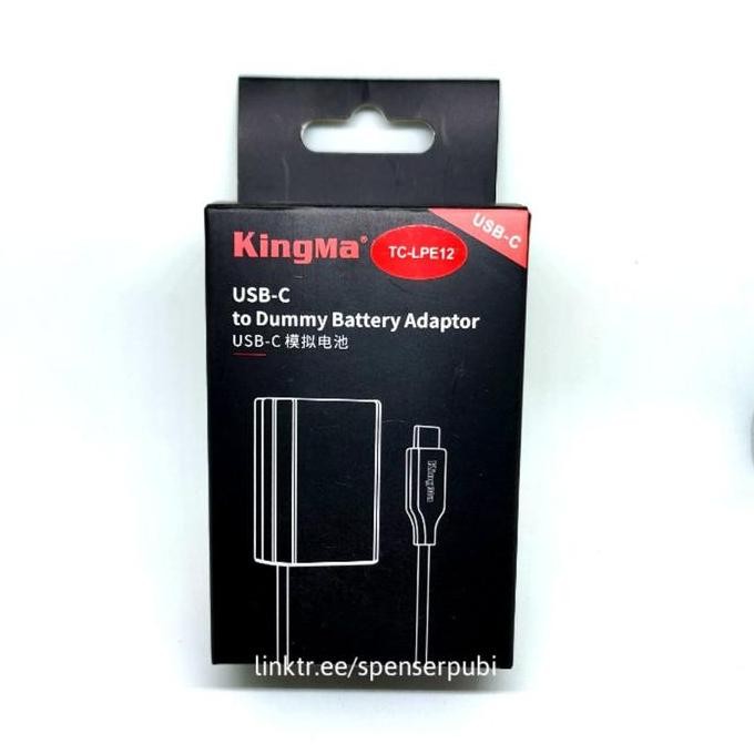 Adapter Dc Coupler Baterai Dummy Canon Lp-E12 Eos M10 M50 M200 M100