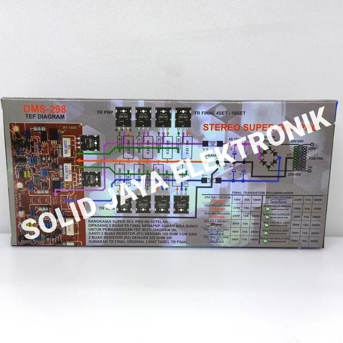 Kit Driver Power Super Ocl Socl 506 Tef Pro Tef Power Stereo Amplifier Ampli Socl-506 506 Socl Pro S