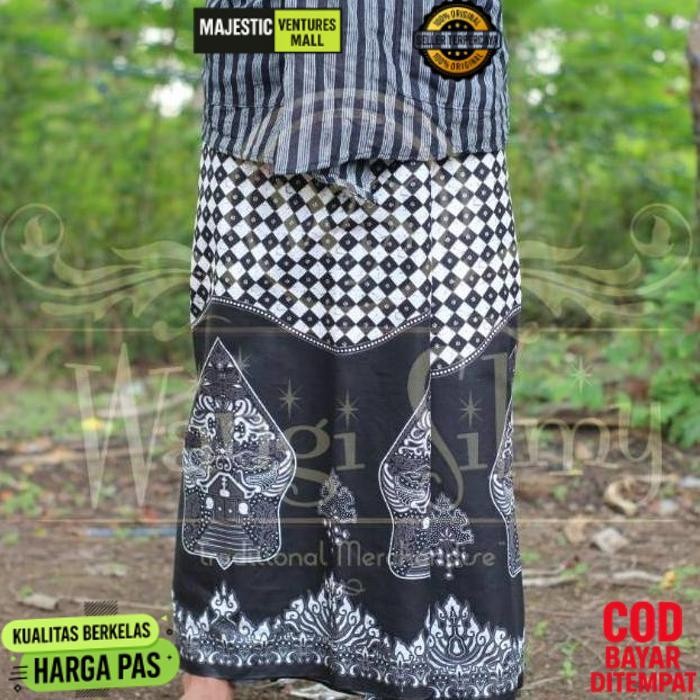 Berkualitas Sarung Batik Motif Gunungan Wayang - Sarung Batik Wayang Gunungan Kayon - Sarung Santri 