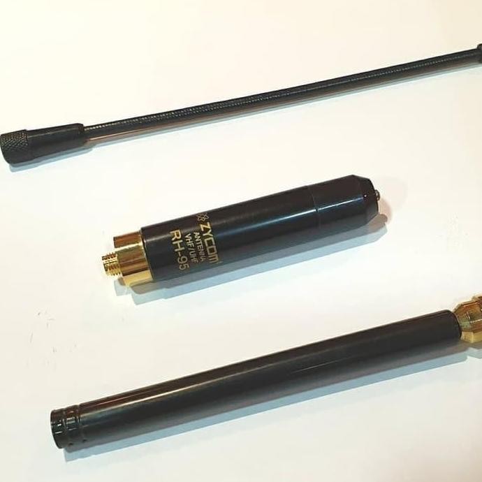 Zycom RH-95 Antena HT DuaBand BNC Male 2 Pecut Tarik Teleskopik RH95