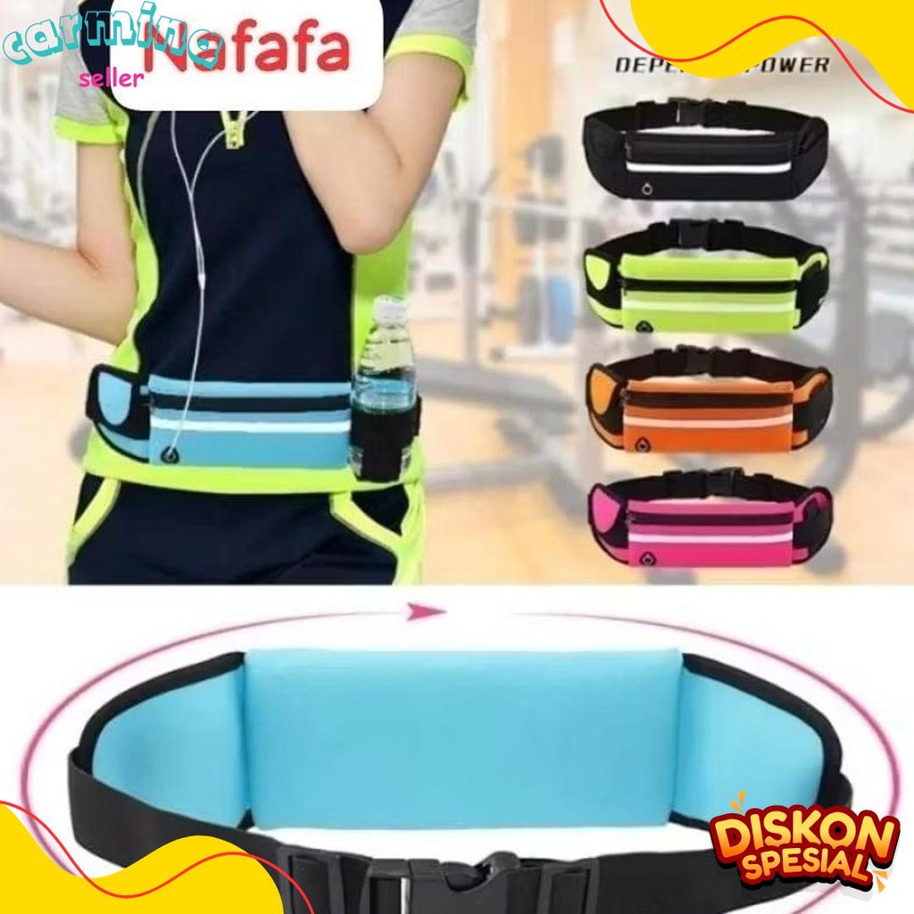 Cod Tas Pinggang Hp Olahraga Lari Jogging Sepeda/  Tas Joging Handphone Pria Wanita Tas Lari Tas Ola