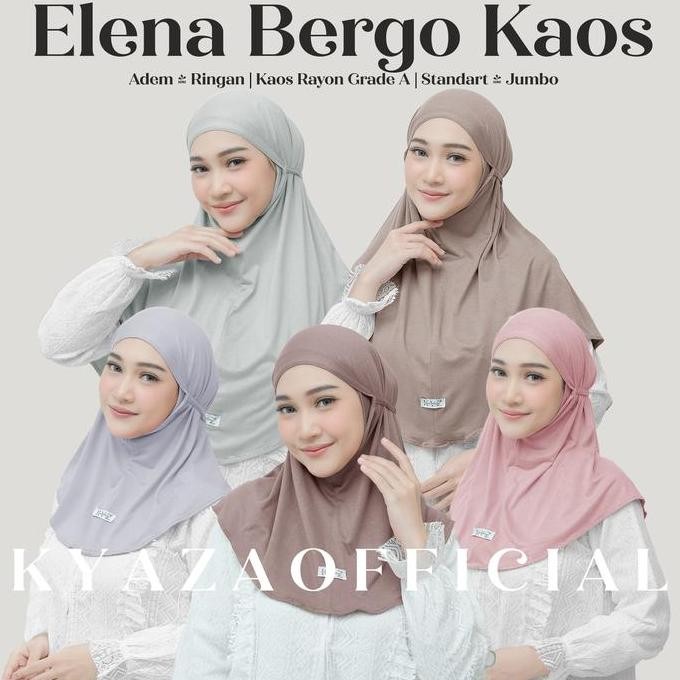 Promo KYAZA - Elena instan Hijab Instan (Bergo Instan Tali Rayon) COD