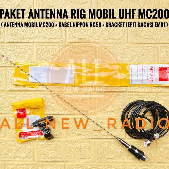 PAKET ANTENA RADIO RIG MOBIL UHF ANTENNA RADIO HT MOBIL UHF MC200