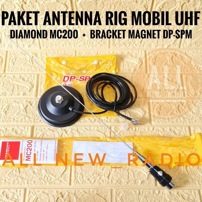 TERMURAH - ANTENA RADIO RIG MOBIL UHF DIAMOND MC200 ANTENNA RIG MOBIL MC 200 UHF