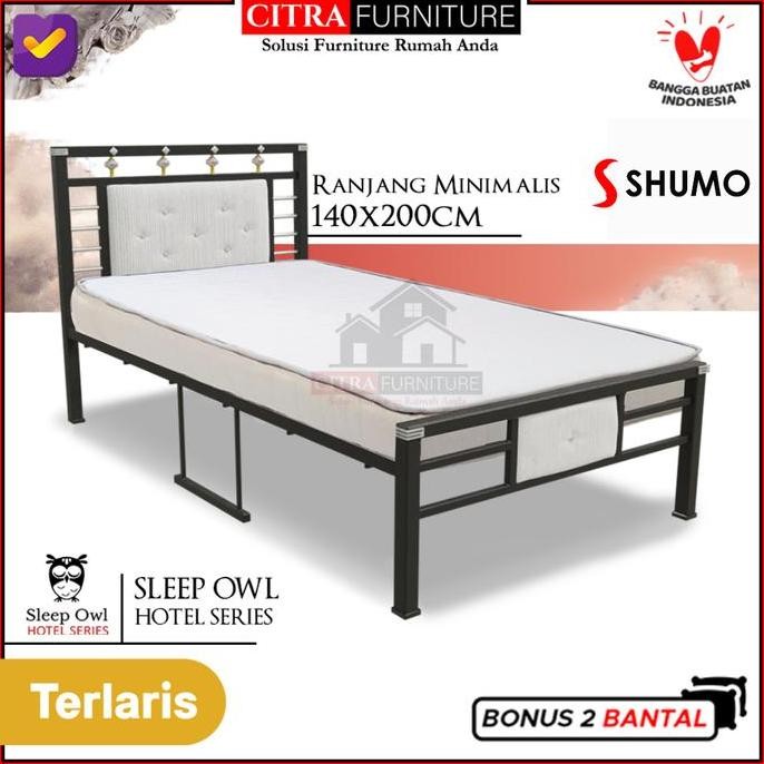 Ranjang besi minimalis 140x200