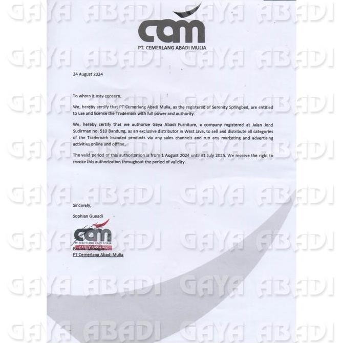 Springbed Serenity Supreme / Kasur Serenity Supreme - Serenity by Elite Springbed