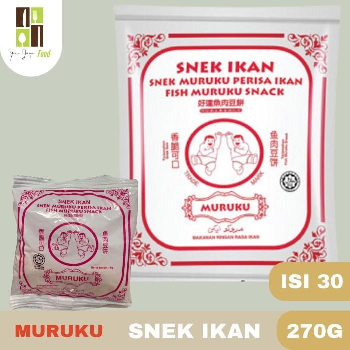 Maruku Snek Ikan / Perisa Ikan / Muruku Fish Snack / Ota Maruku / Snack Malaysia 1 Pack / isi 30 PCS