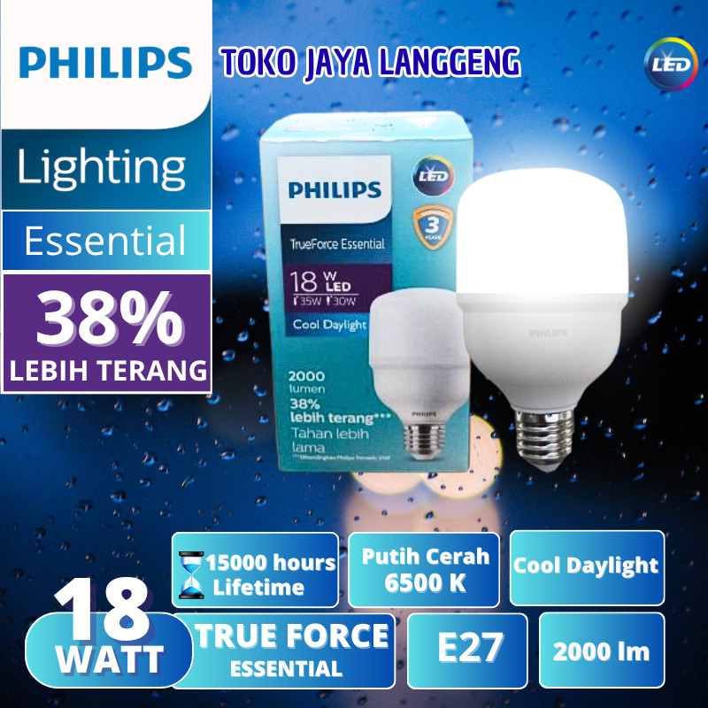 LAMPU PHILIPS LED CAPSULE 18W 18 WATT KAPSUL PHILIPS TRUE FORCE ESSENTIAL ASLI ORIGINAL
