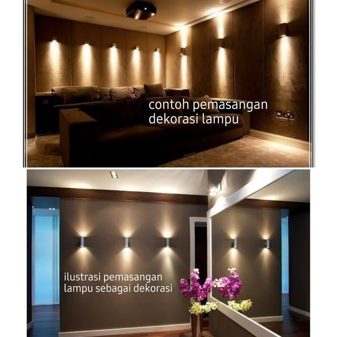 Lampu Dinding Lampu 2 Arah Lampu Sorot Lampu Outdoor Lampu Tempel