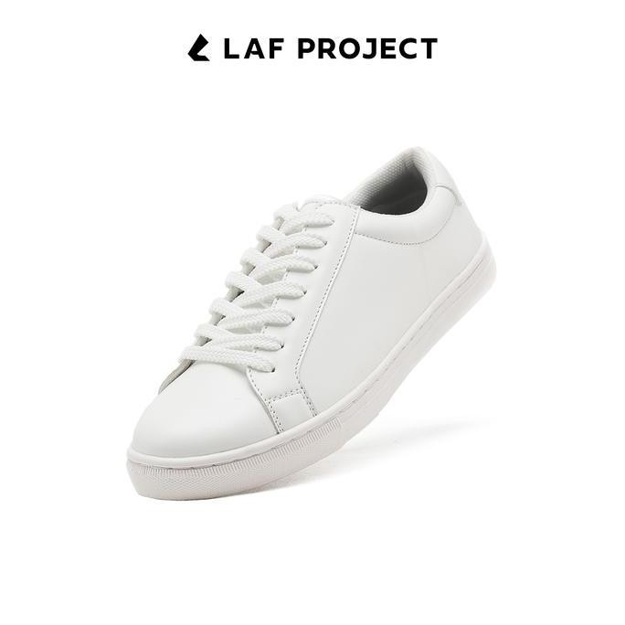 Laf Project - Sepatu Sneakers Shoes Casual Kasual Pria - Royale - Full White Putih