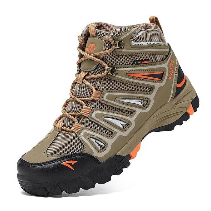 Sepatu Gunung Pria Snta 500 Beigebrown Sepatu Snta Hiking Shoes Trekking Climbing Mendaki