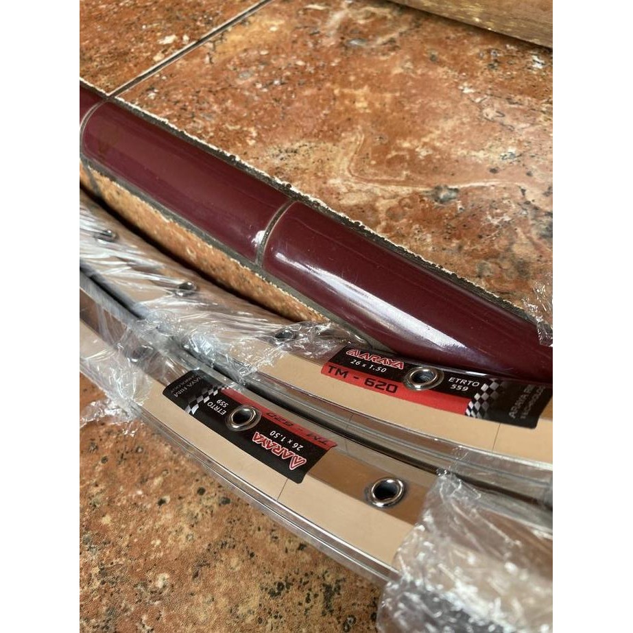 TERBARU Rims Araya TM 620 chrome untuk sepeda 26 PROMO