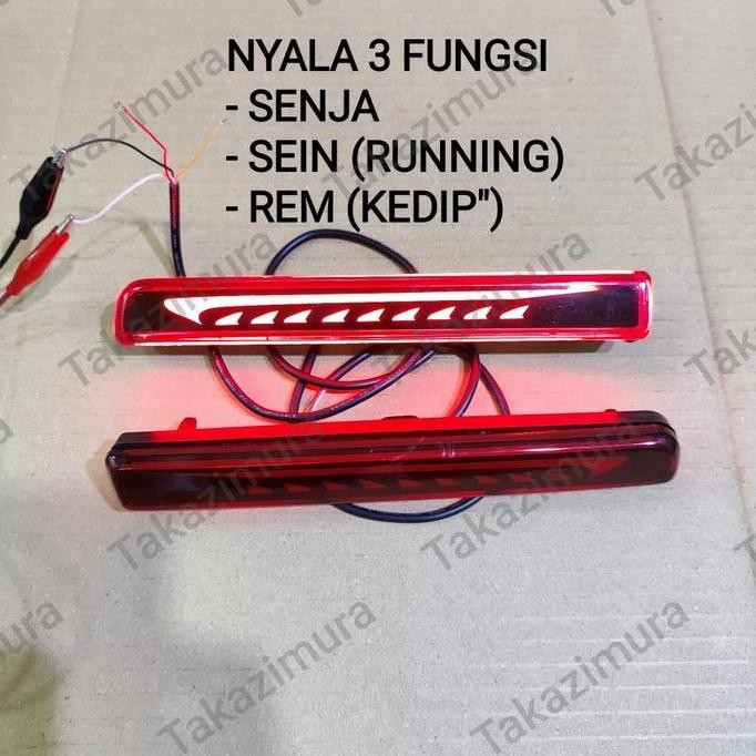 Reflektor Led Lampu Bemper Belakang Mobil Rush / Terios 2012 2013 2014 2015 2016 2017