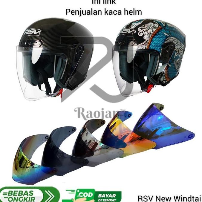 Kaca helm RSV New Windtail  Visor helm RSV New Windtail