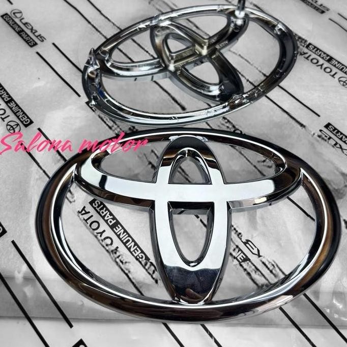 Emblem Logo Depan Toyota Calya, Rush, Avanza Original Chrome Aksesoris Car Harga Spesial