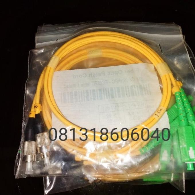 DF184>> 1m Patchcord FC Upc - SC Apc Patch Cord Fiber Optic Patchcore Duplex