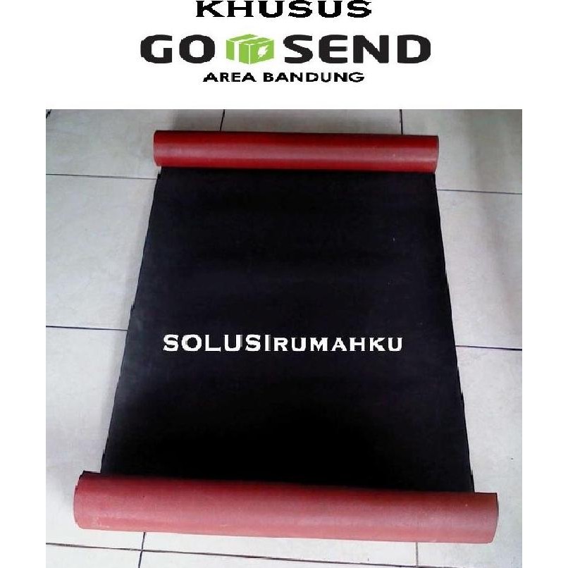 [GOJEK] 1 ROLL Karpet Talang 90 cm Lapis Merah Hitam / Tiber Talang