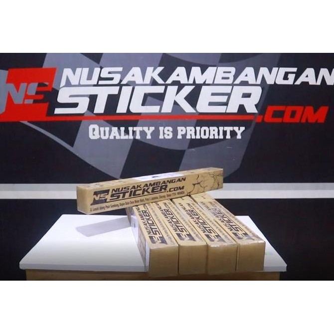 stiker Kawasaki Ninja 250 SL Mono Motocard Putih Original