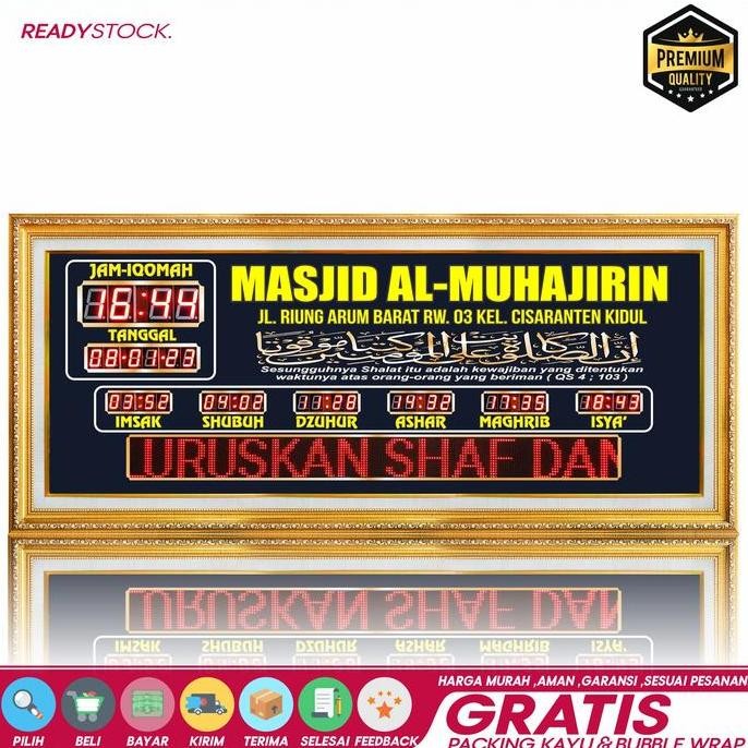 jam masjid digital jadwal adzan