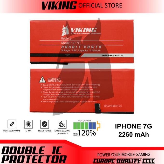 Viking Baterai Iphone 7 - 7G Double Power