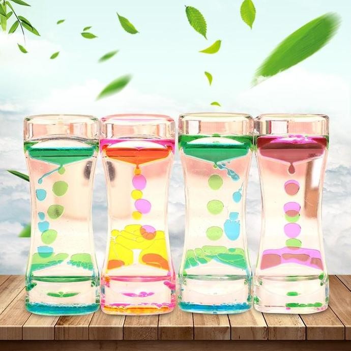 Jam Pasir Akrilik Tetesan Minyak 2 Warna