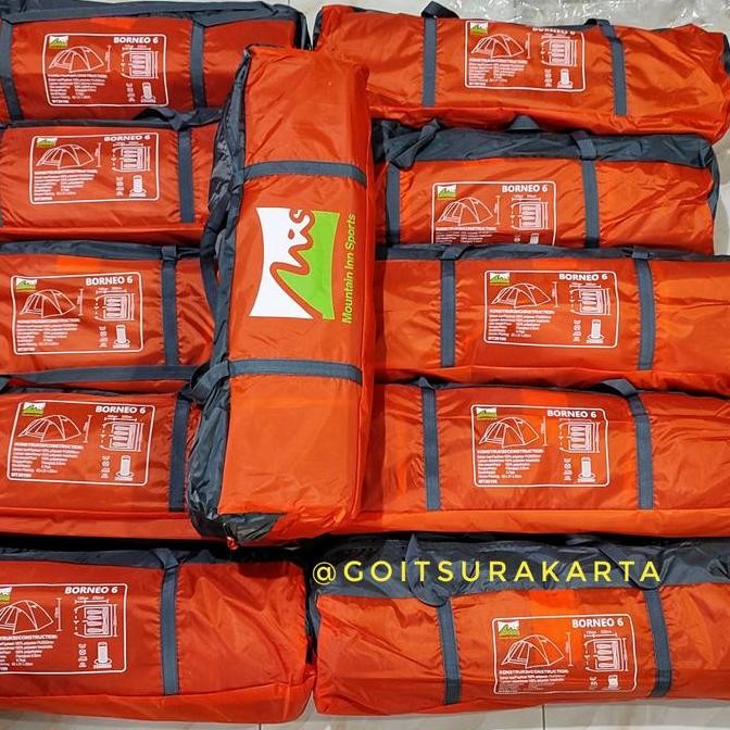 tenda borneo 6 tenda kapasitas 6 orang nsm 6 mountain inn sports