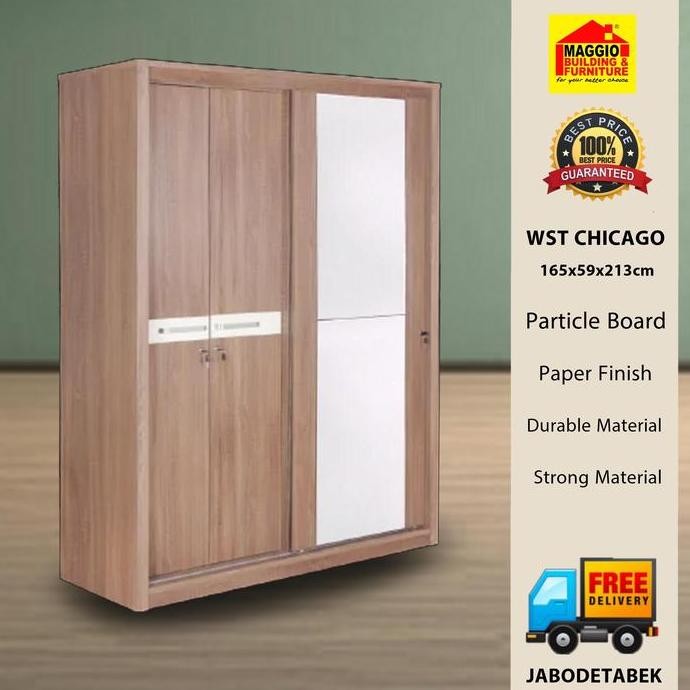 Promo LEMARI PAKAIAN 4 PINTU - LEMARI PAKAIAN OLYMPIC - WST CHICAGO - OLYMPIC COD