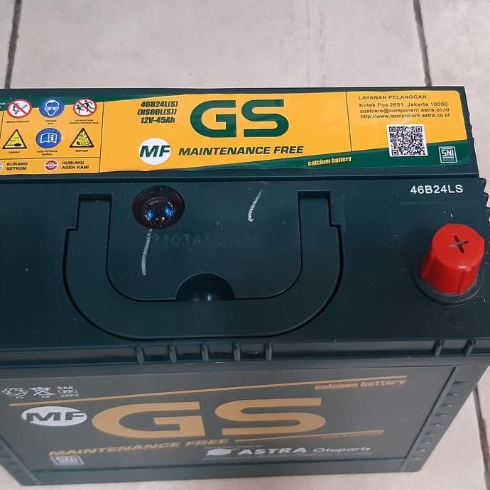 Aki Mobil Honda Crv, Hrv, Odissey, Civic Gs Astra Mf Ns60Ls Aki Kering