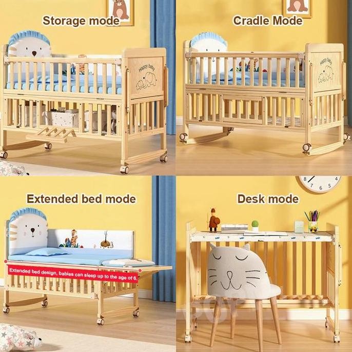 [Live] Box Bayi Lipat Tempat Tidur Murah/Baby Bed Box Kayu/Little Equi Box Bayi/Box Tempat Tidur Bay