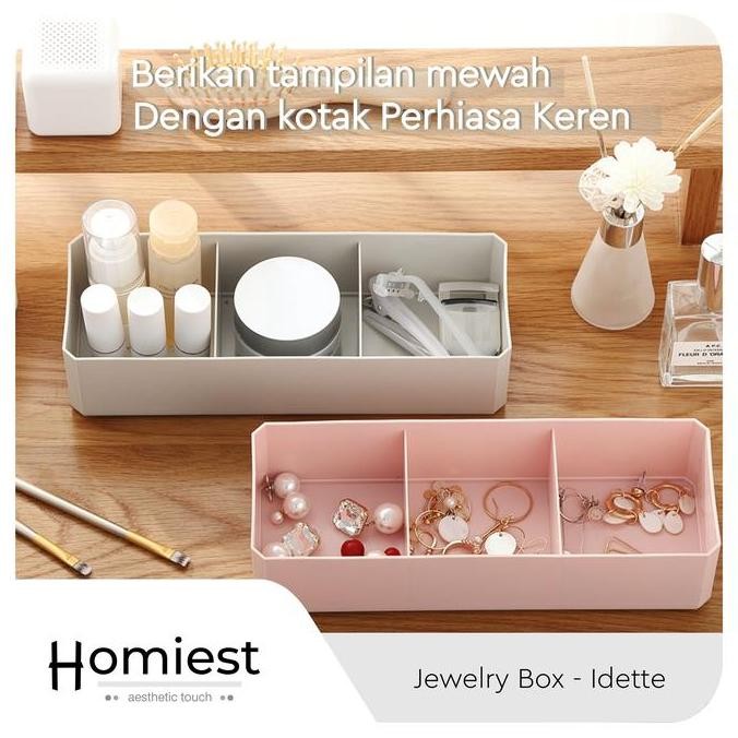Homiest - Idette Jewelry Box Rak Penyimpanan Aksesoris Perhiasan Bros