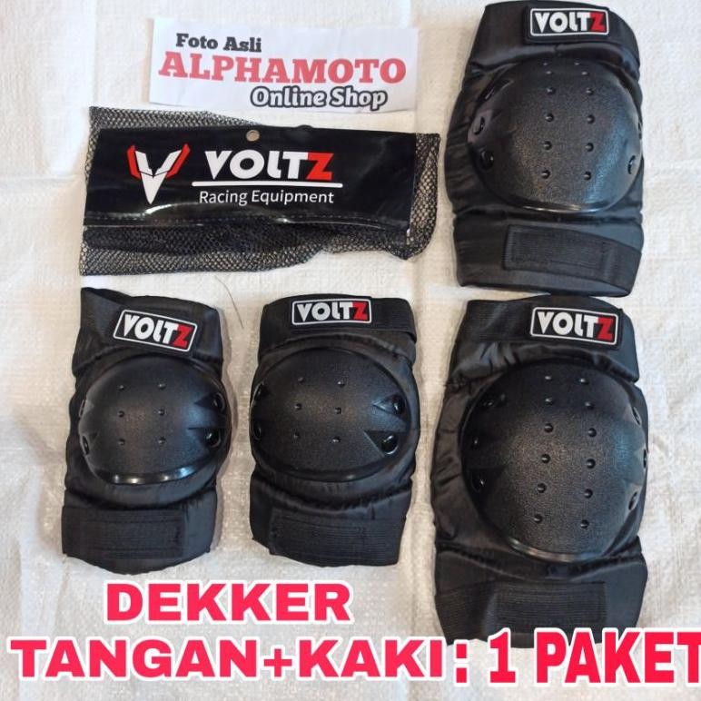 deker voltz mini siku tangan lutut kaki pelindung dekker pelindung motor sepeda cross trail touring