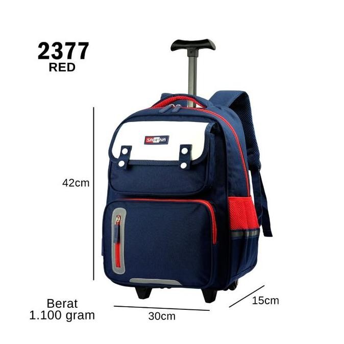 Tas Anak Trolly Saierna 2377 Tas Roda Sekolah Anak Laki-Laki Dan Tas Ransel Anak Perempuan Fashion P