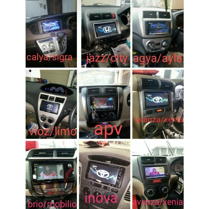 Tv Mobil/ Dvd Logo Toyota Dan Daihatsu + Kamera Mundur