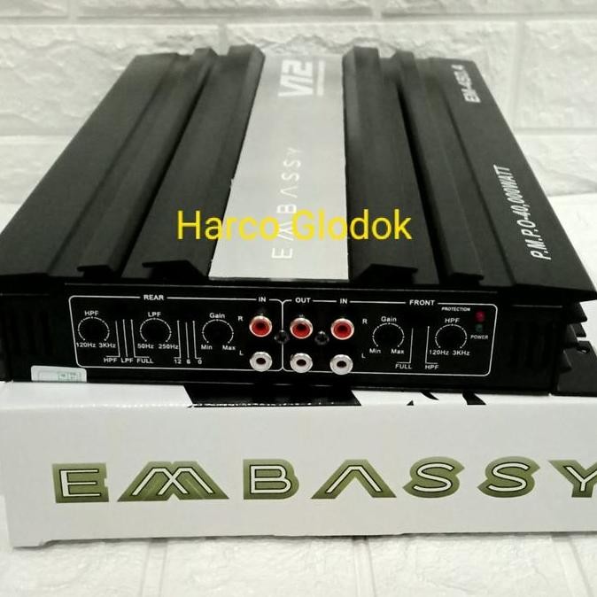 Power Amplifier 4 Chanel Embassy Em-450 Tenaga Badak Mosfet Embassy
