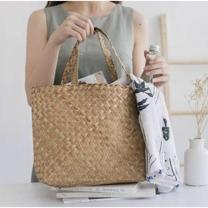 Tas purun / tas purun tali panjang / bakul purun / tas anyam purun