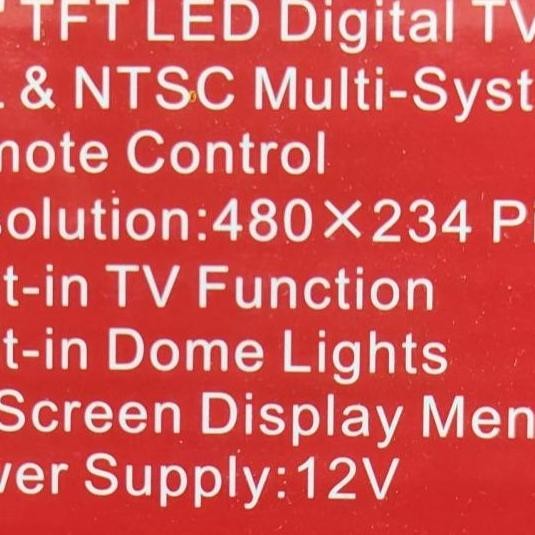 Car Ondash Tv Monitor 9 Inch With Tv Tuner / Ondash Tv Monitor Universal Nwa