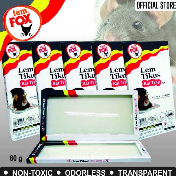 Lem Fox Papan Perangkap Tikus Rat Trap Ak Tray Bundling 6 Pcs