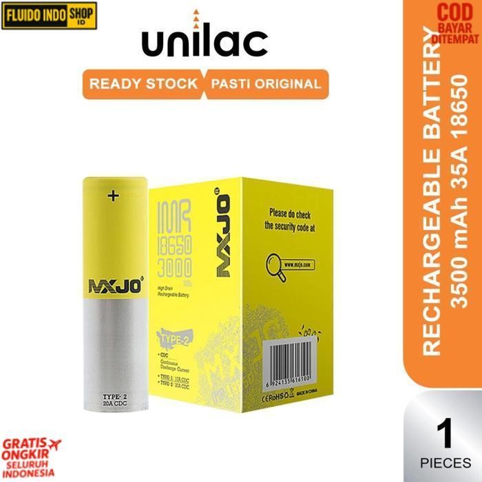Berkualitas (Authentic) Baterai Mxjo 18650 3000Mah - Battery Mxjo 18650 3000 Mah Prermium