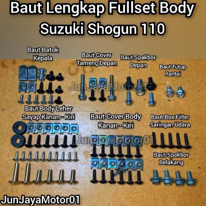 Baud - Baut Full Set Body Bodi Shogun 110