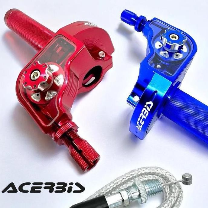Gas Spontan Acerbis Gas Spontan Acerbis V2 Full Cnc Plus 1 Kabel Universal