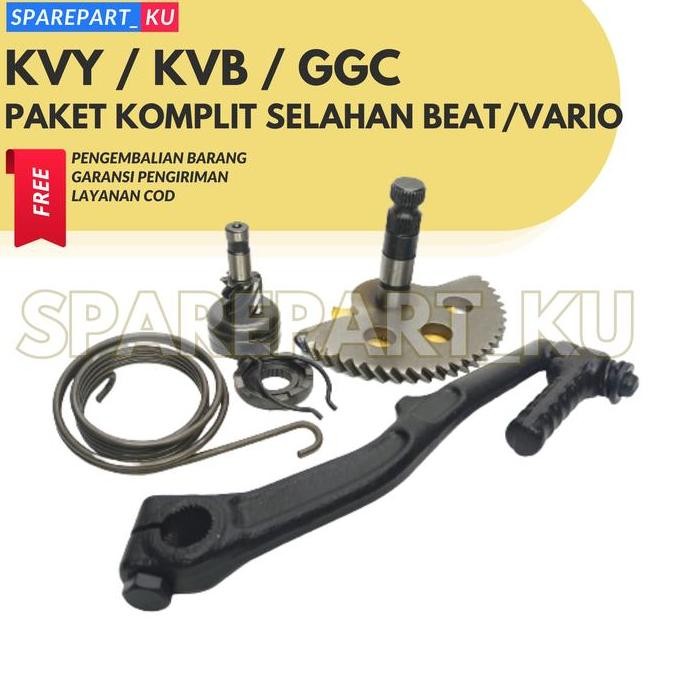 (Promo) Paket Slahan Honda Beat Karbu Starter Kasar Vario Spacy Scoopy / As Slah + Engkolan + Gigi P