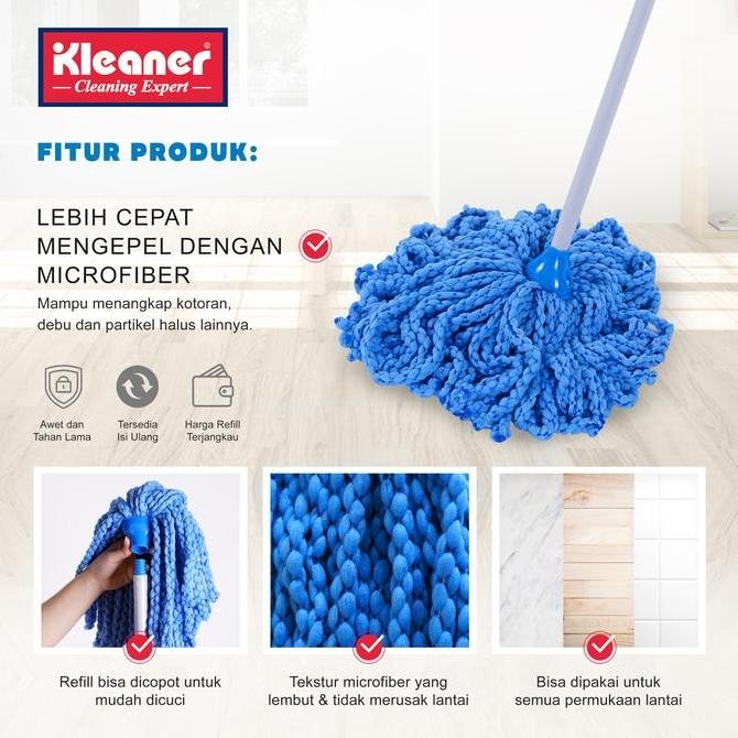 Kleaner Pel Sumbu Bulat Microfiber