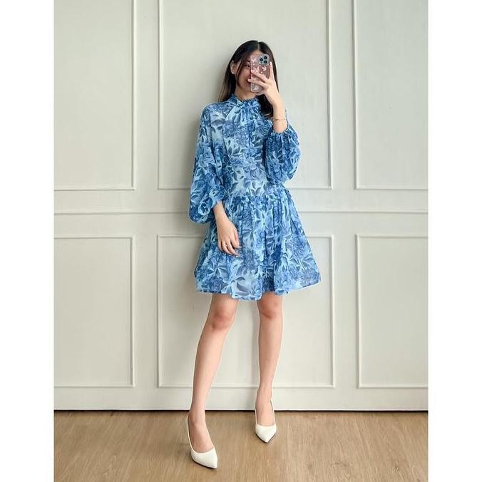 DOLLA - Posy Dress/ Floral Korean Backless Mini Dress/ Bali Dress